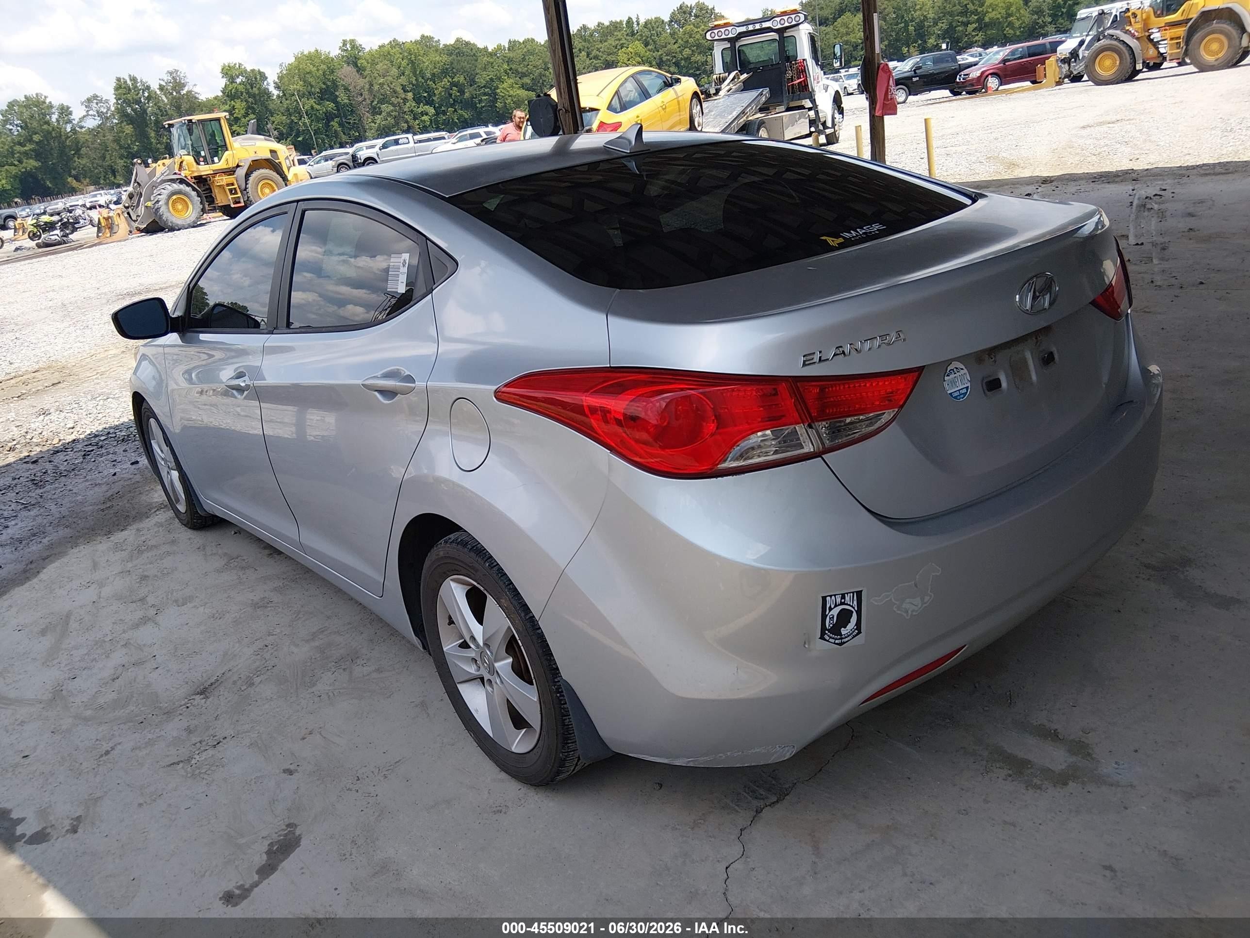 2013 Hyundai Elantra Gls Gray vin: 5NPDH4AEXDH430557