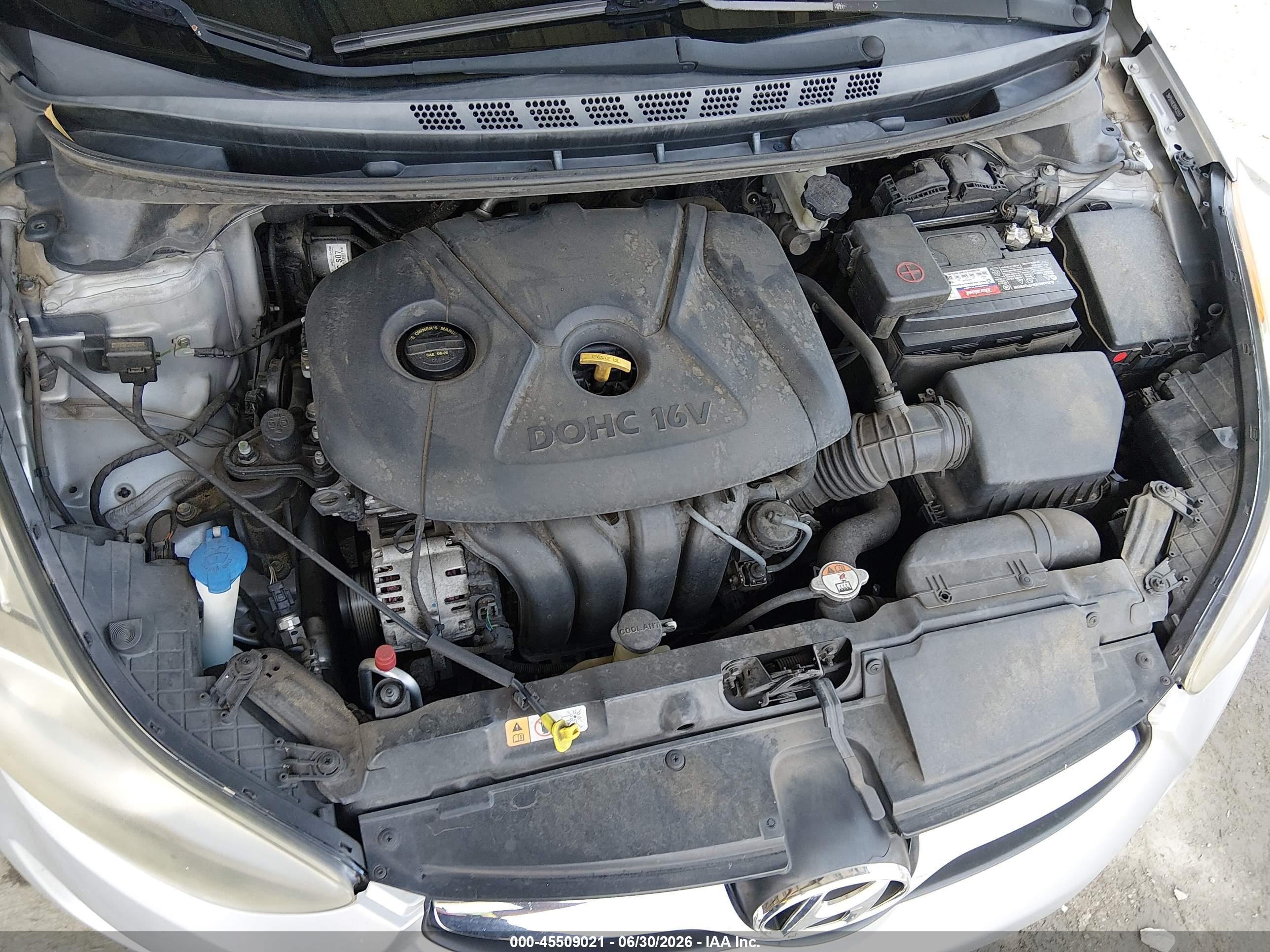 2013 Hyundai Elantra Gls Gray vin: 5NPDH4AEXDH430557