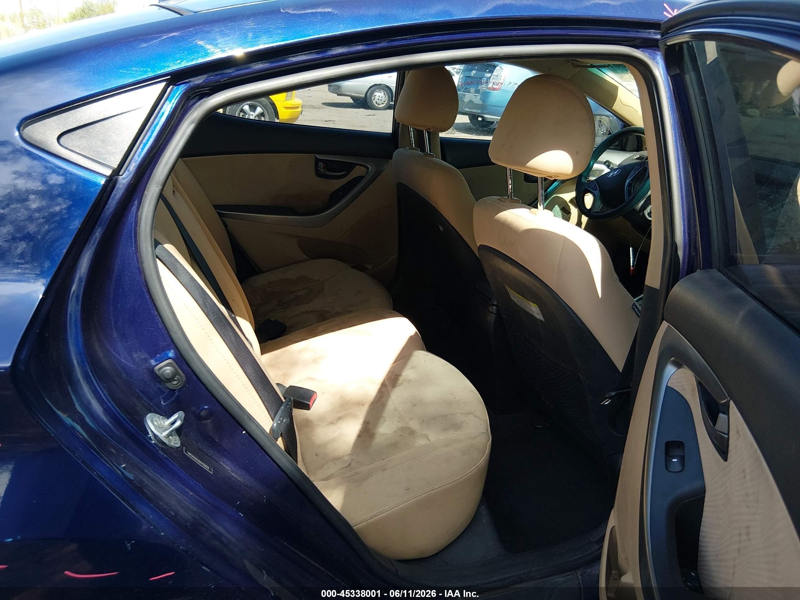 2013 Hyundai Elantra Gls Синий vin: 5NPDH4AEXDH430879
