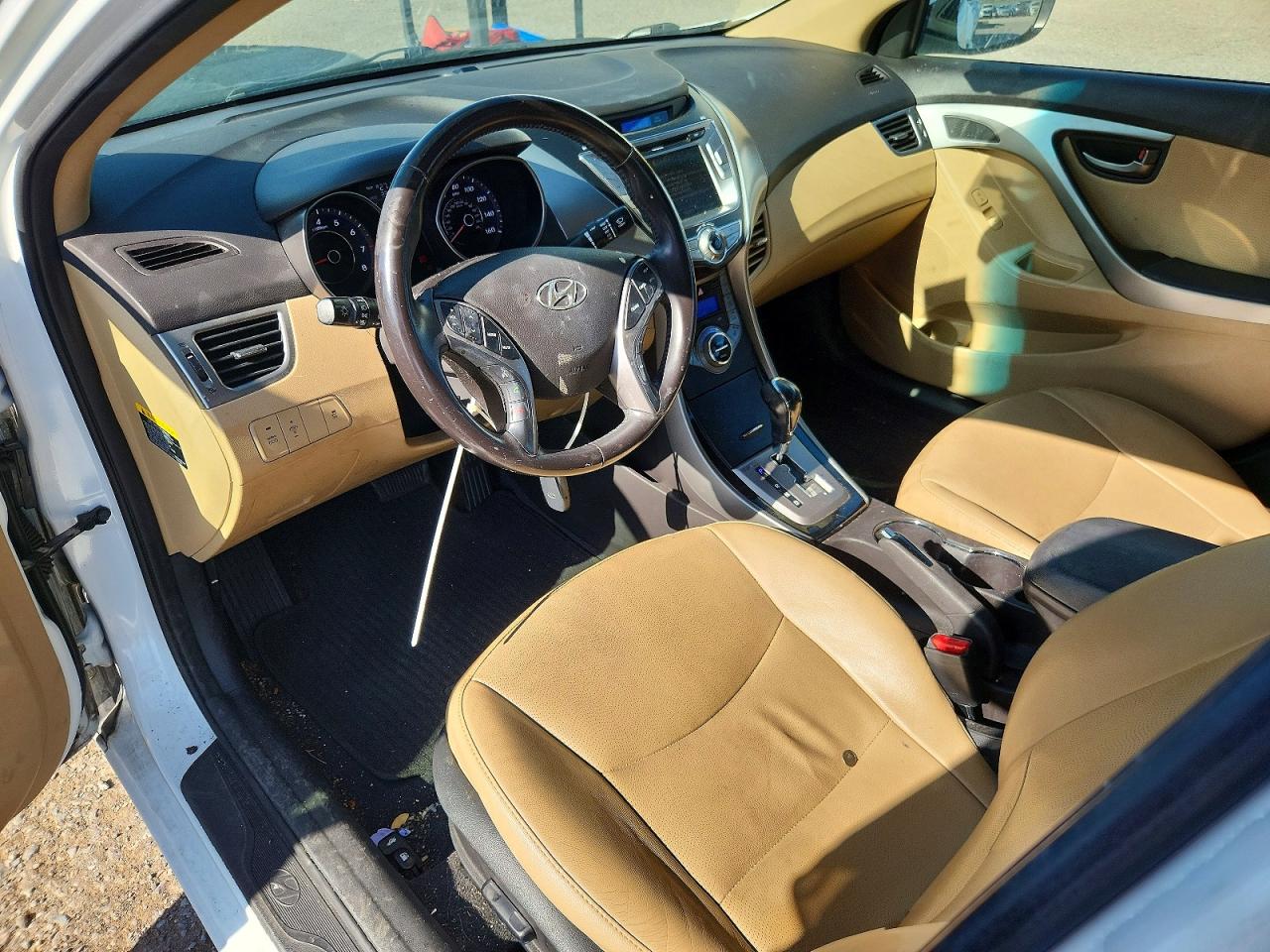 2013 Hyundai Elantra Limited White vin: 5NPDH4AEXDH432115