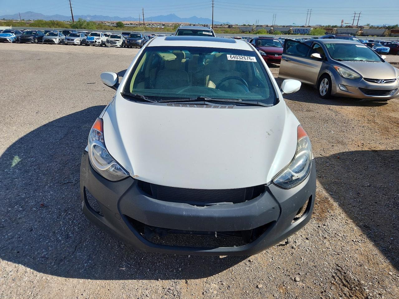 2013 Hyundai Elantra Limited White vin: 5NPDH4AEXDH432115