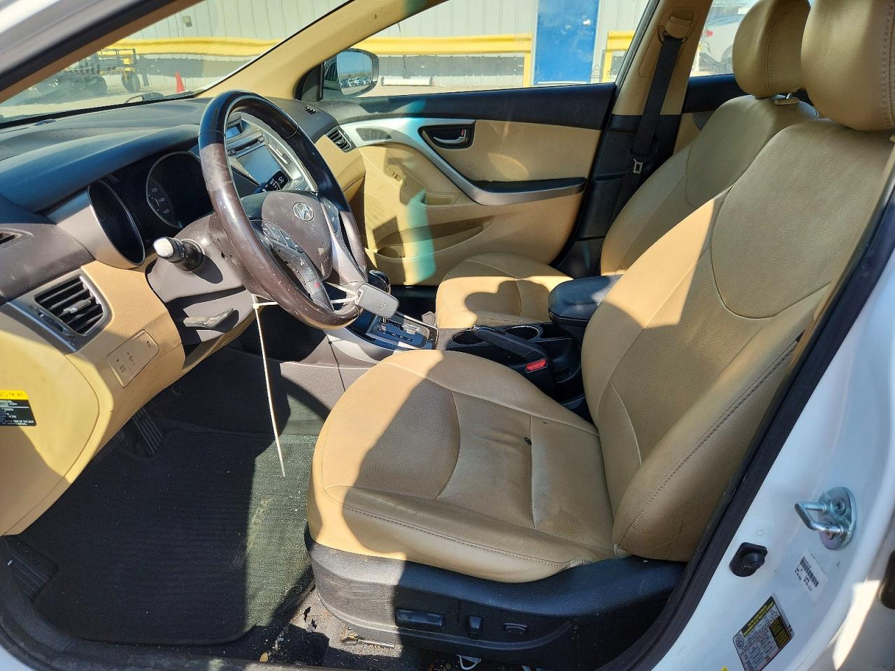 2013 Hyundai Elantra Limited White vin: 5NPDH4AEXDH432115