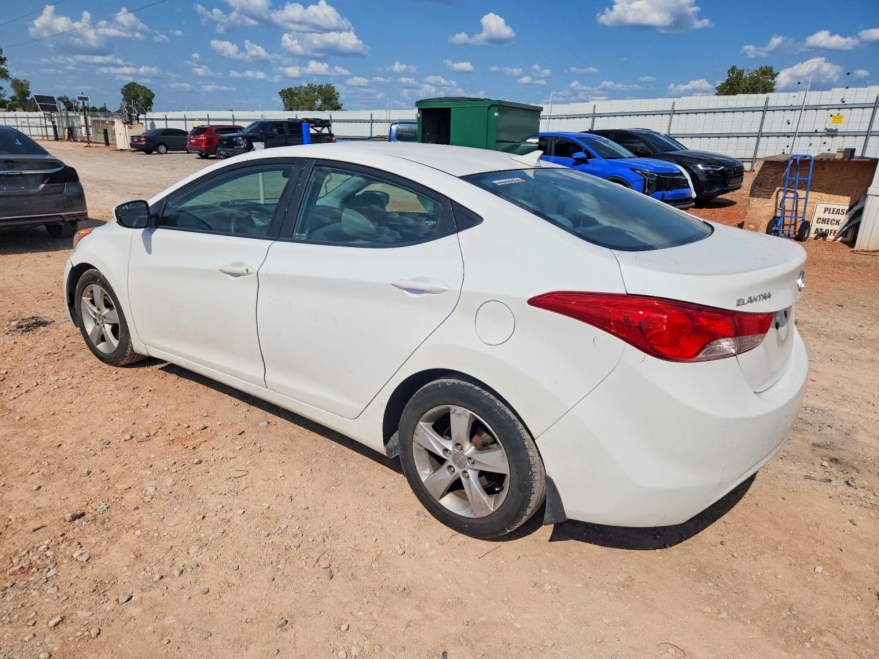 2013 Hyundai Elantra Gls White vin: 5NPDH4AEXDH434866