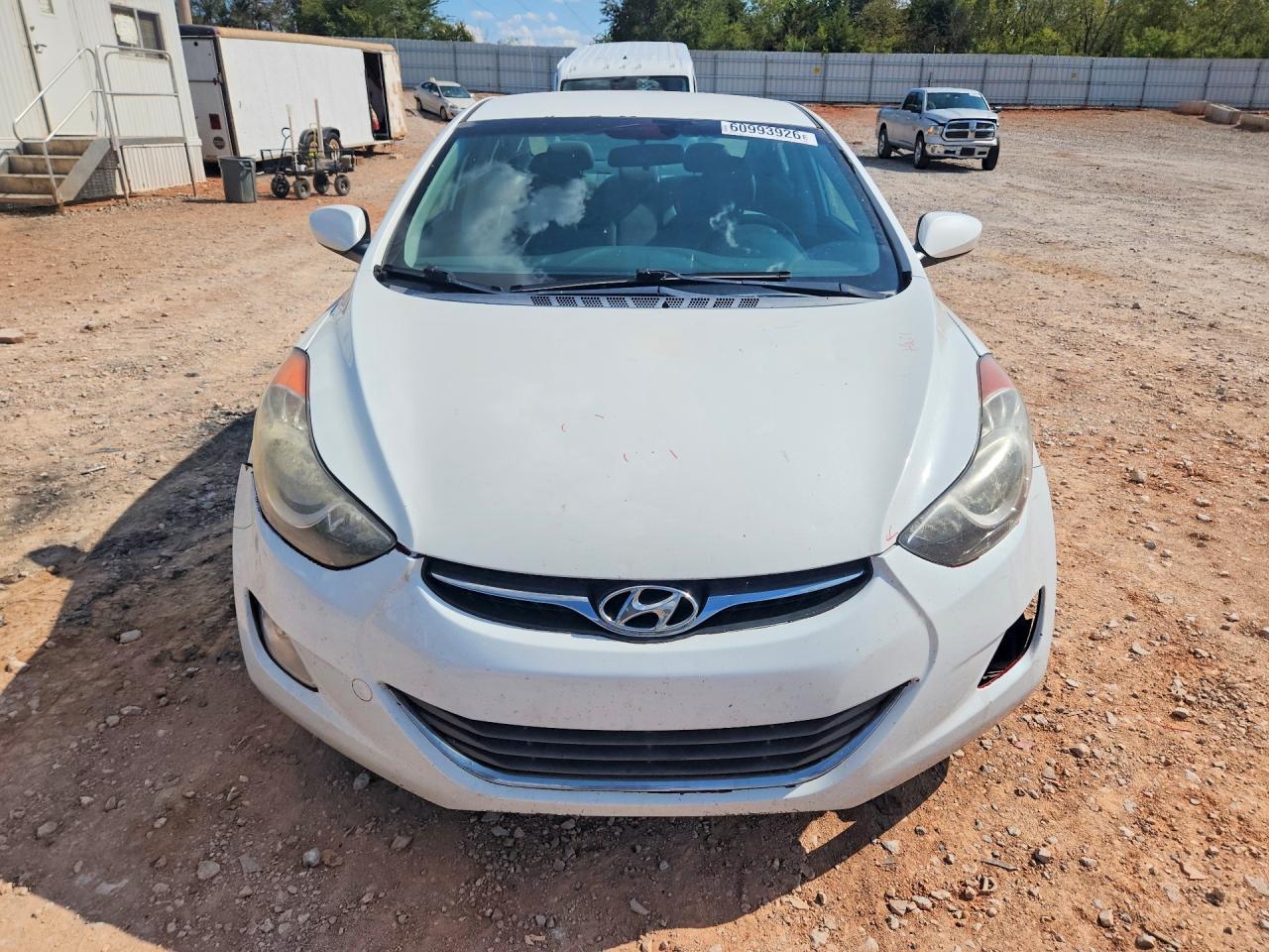 2013 Hyundai Elantra Gls White vin: 5NPDH4AEXDH434866