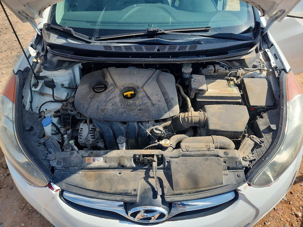 2013 Hyundai Elantra Gls White vin: 5NPDH4AEXDH434866