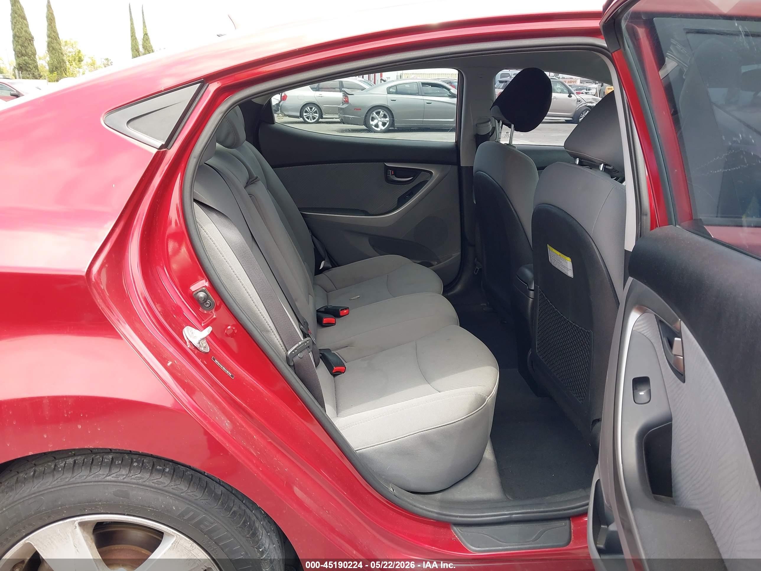 2013 Hyundai Elantra Gls Red vin: 5NPDH4AEXDH438769