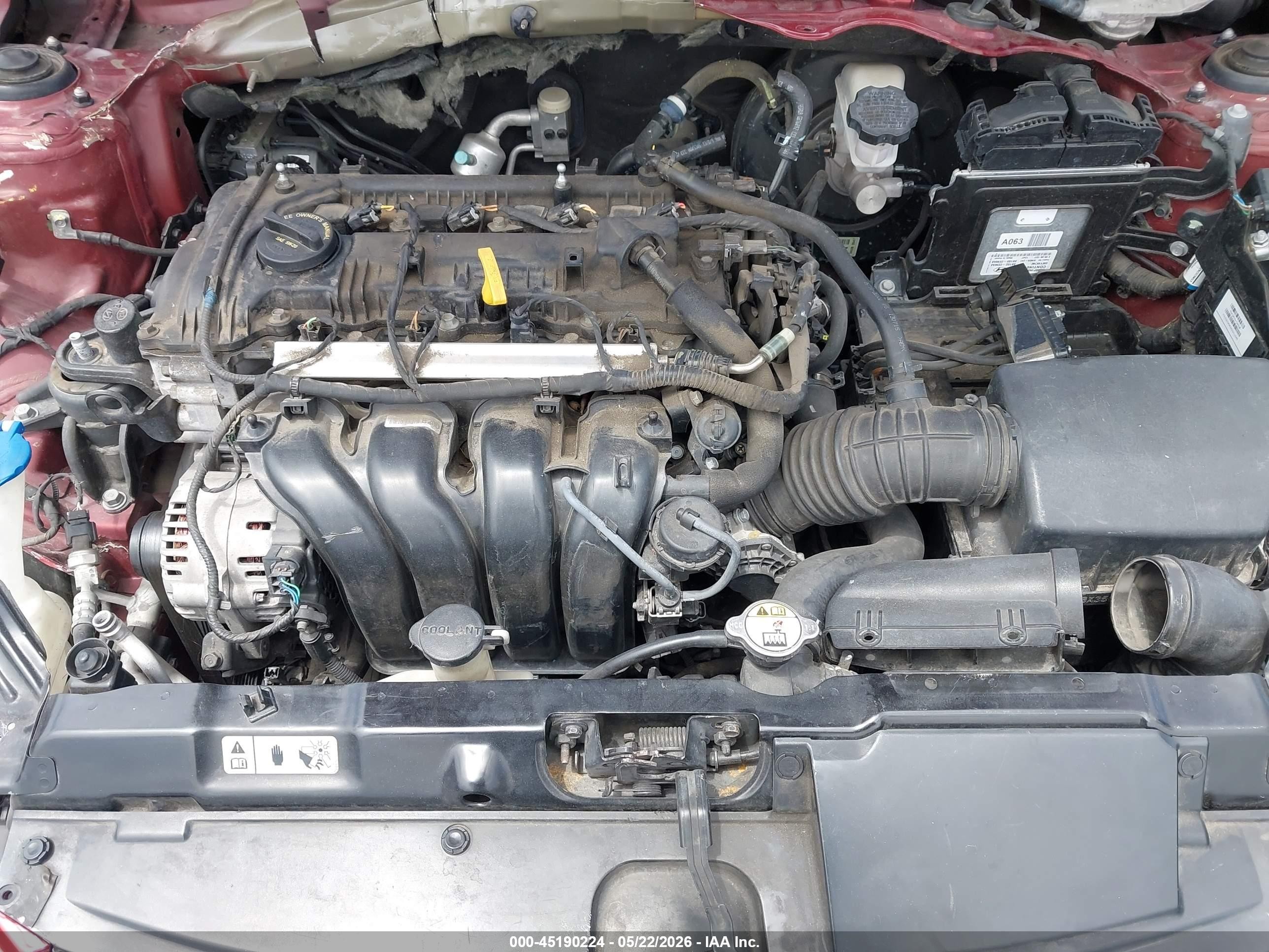 2013 Hyundai Elantra Gls Red vin: 5NPDH4AEXDH438769