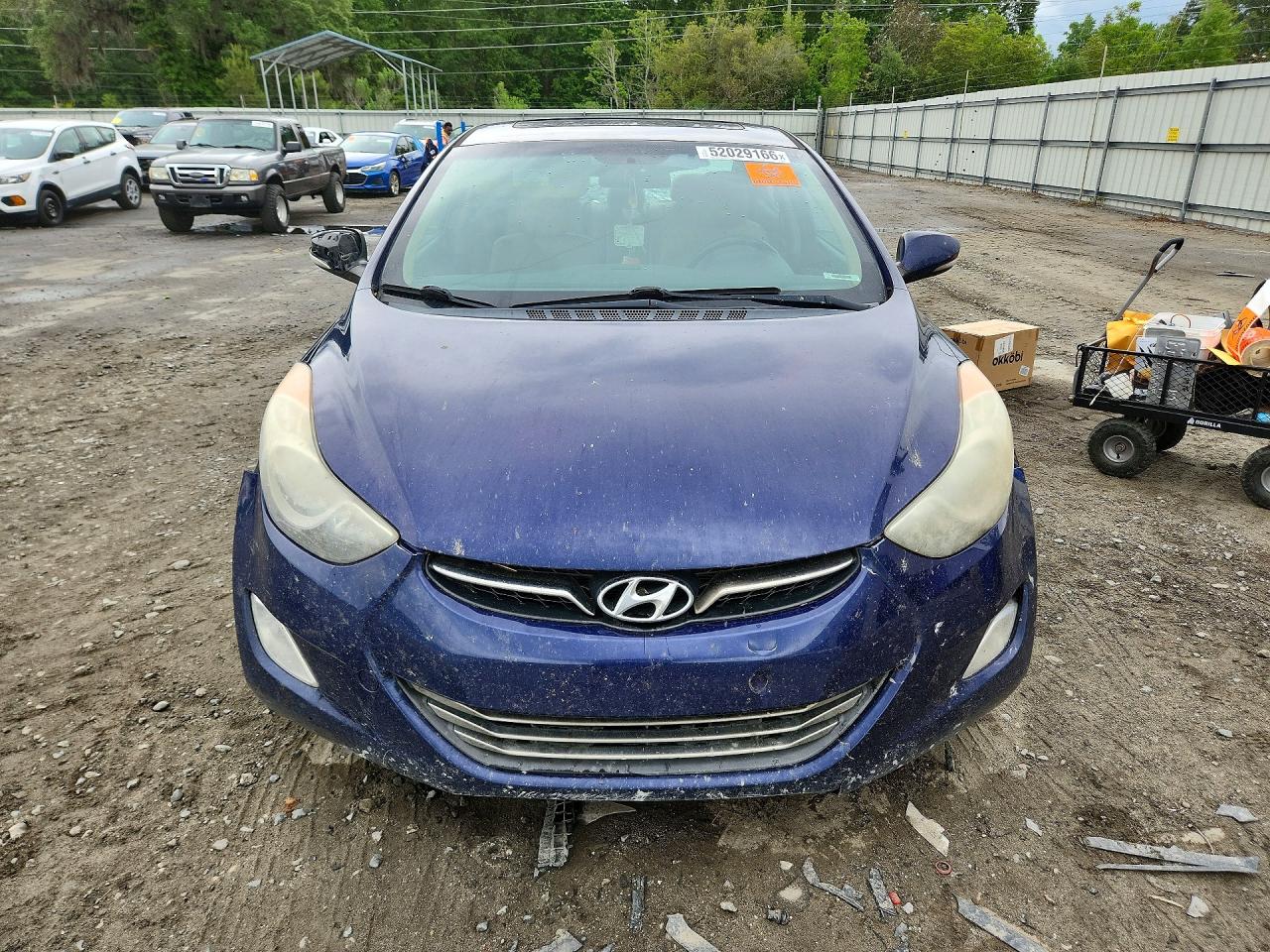2013 Hyundai Elantra Limited Blue vin: 5NPDH4AEXDH446824