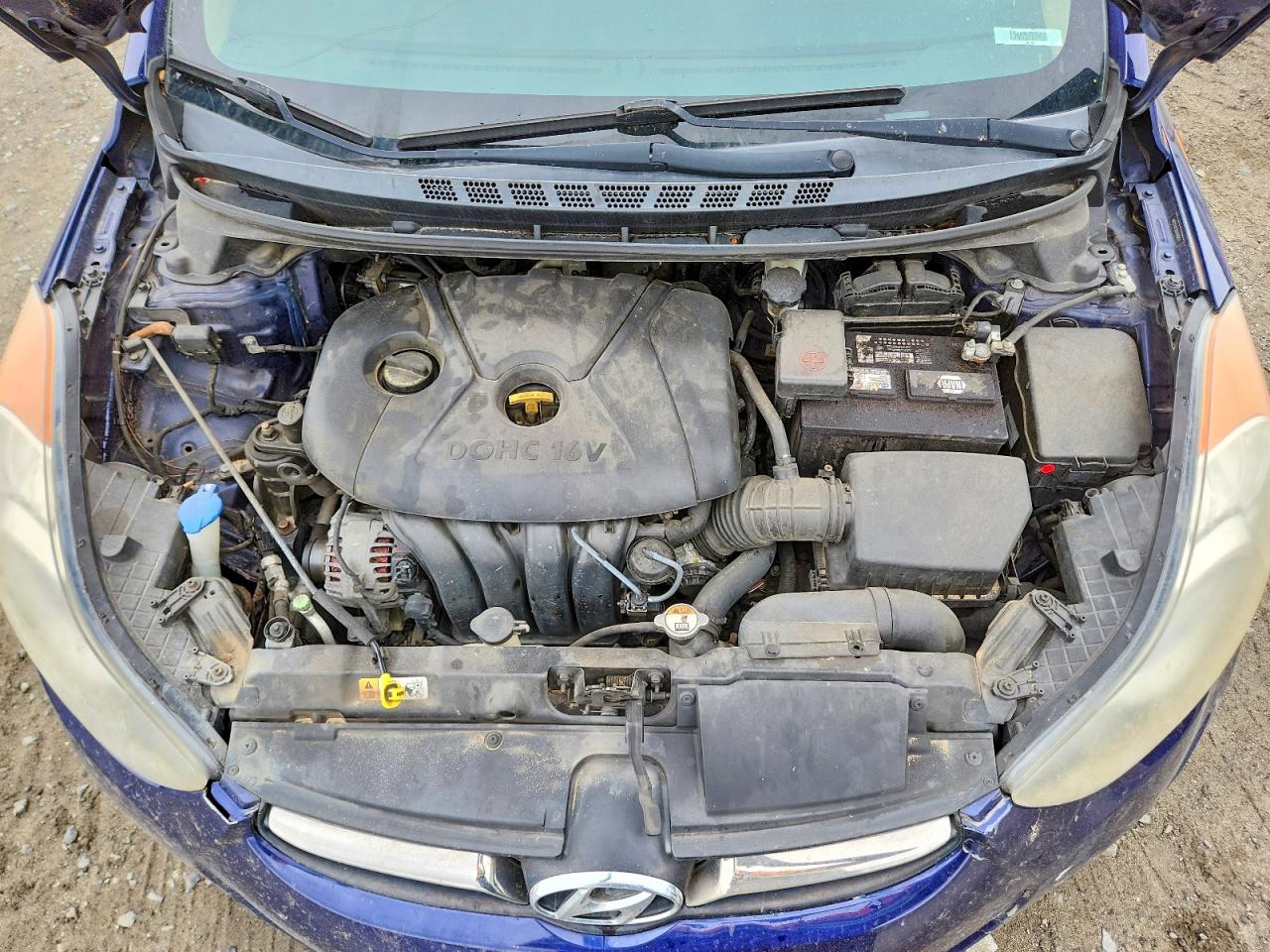 2013 Hyundai Elantra Limited Blue vin: 5NPDH4AEXDH446824