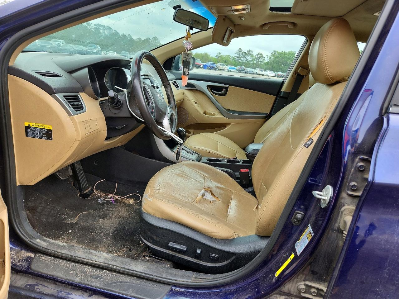2013 Hyundai Elantra Limited Blue vin: 5NPDH4AEXDH446824