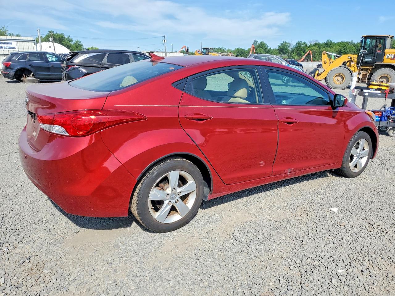2013 Hyundai Elantra Gls Red vin: 5NPDH4AEXDH448315