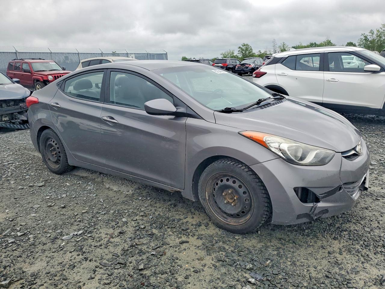 2013 Hyundai Elantra Gls Gray vin: 5NPDH4AEXDH454048