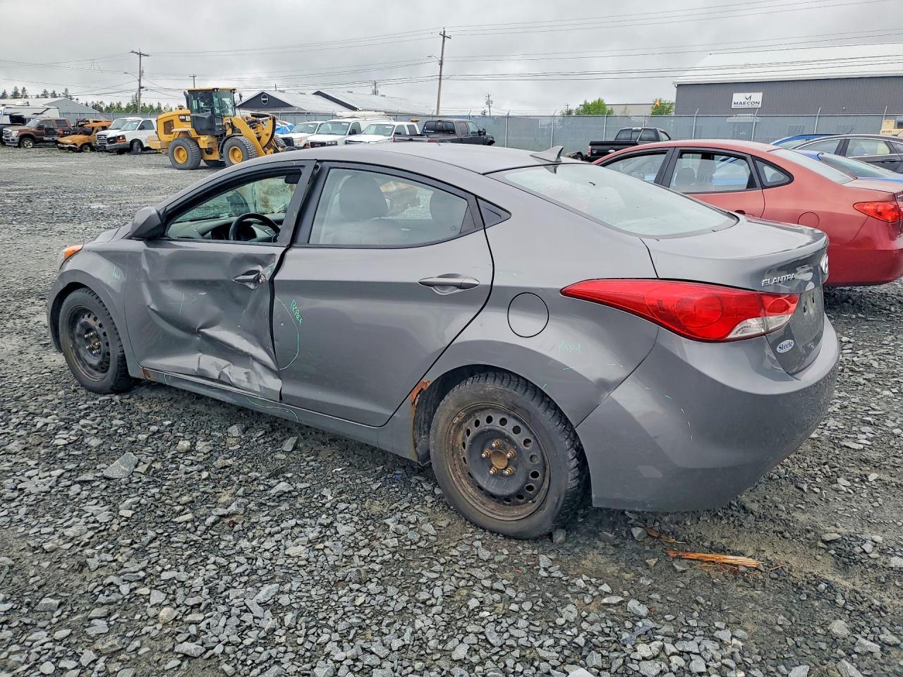 2013 Hyundai Elantra Gls Gray vin: 5NPDH4AEXDH454048