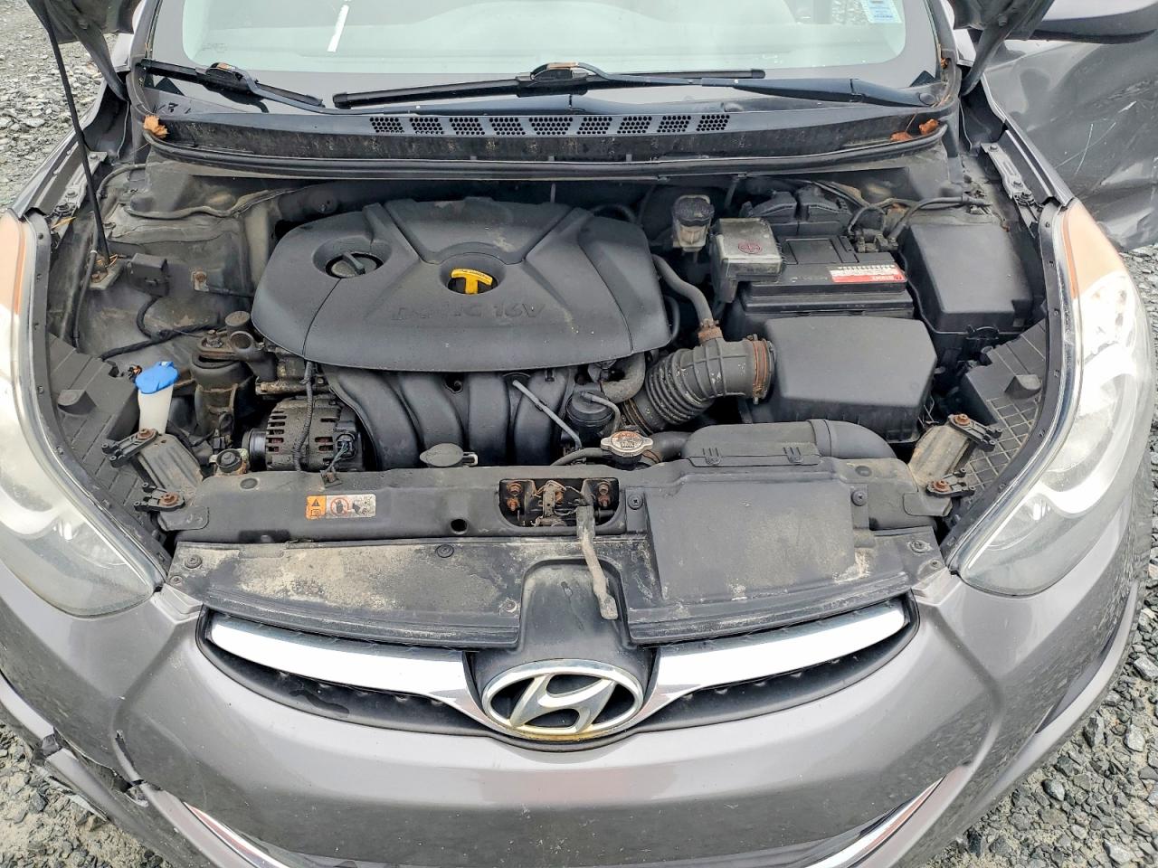 2013 Hyundai Elantra Gls Gray vin: 5NPDH4AEXDH454048