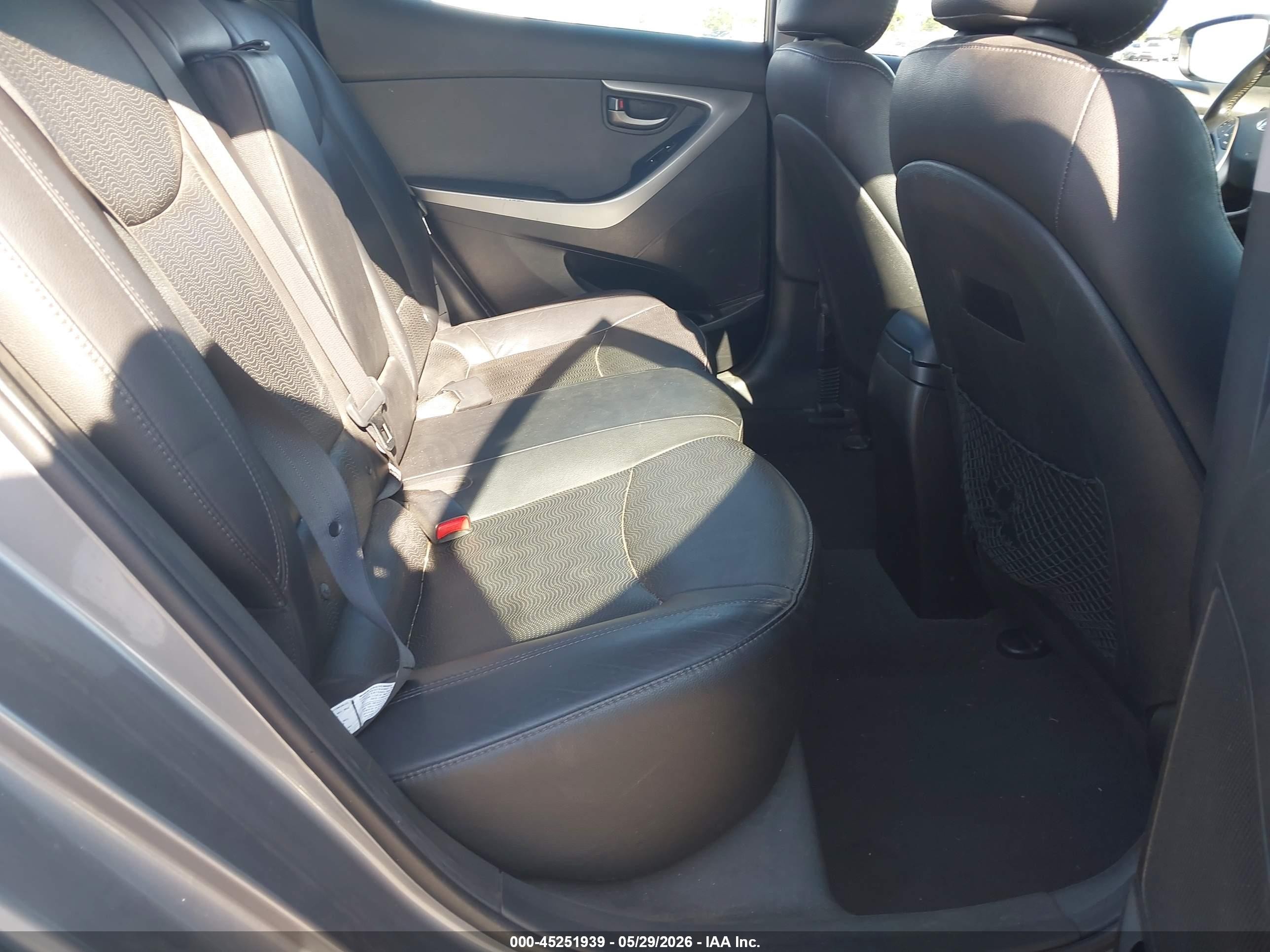 2013 Hyundai Elantra Limited Gray vin: 5NPDH4AEXDH454907