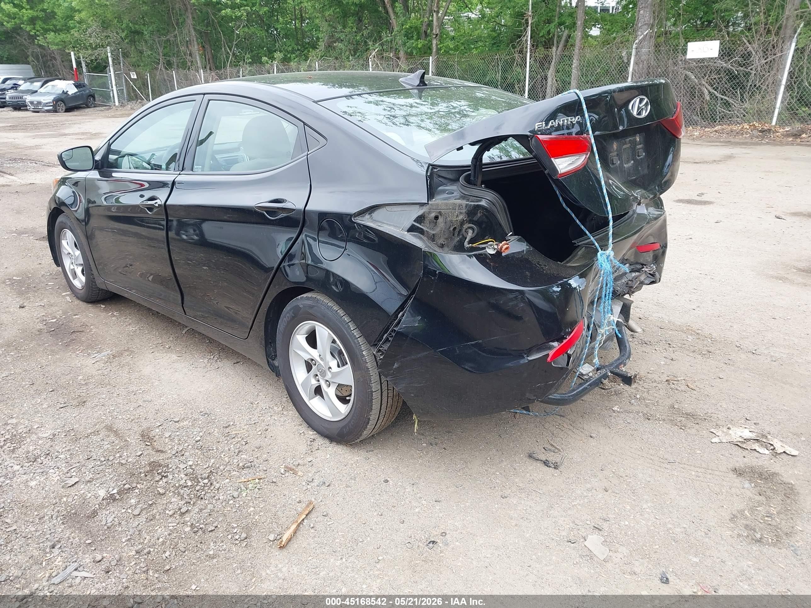 2014 Hyundai Elantra Se Black vin: 5NPDH4AEXEH449479