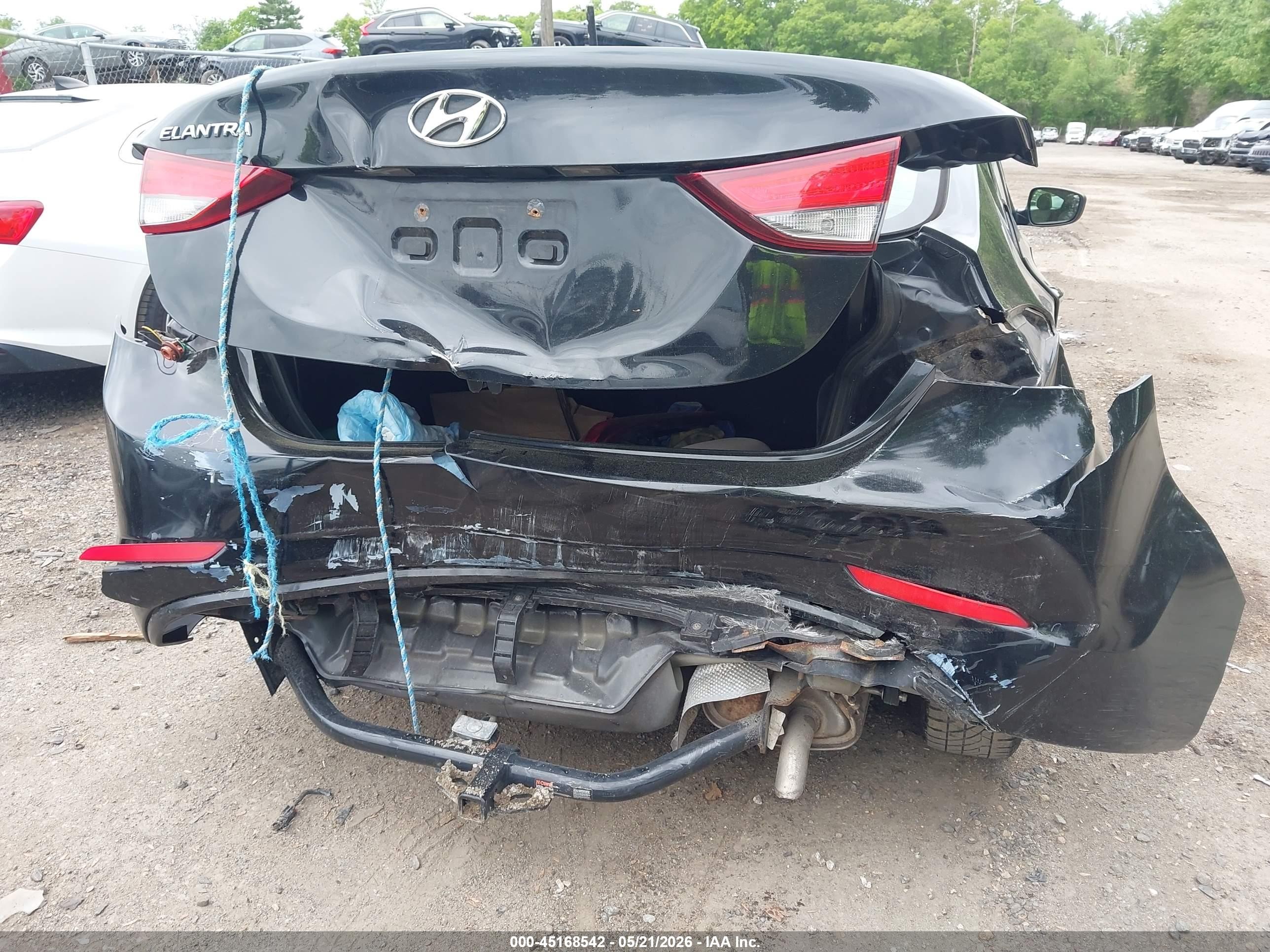 2014 Hyundai Elantra Se Black vin: 5NPDH4AEXEH449479