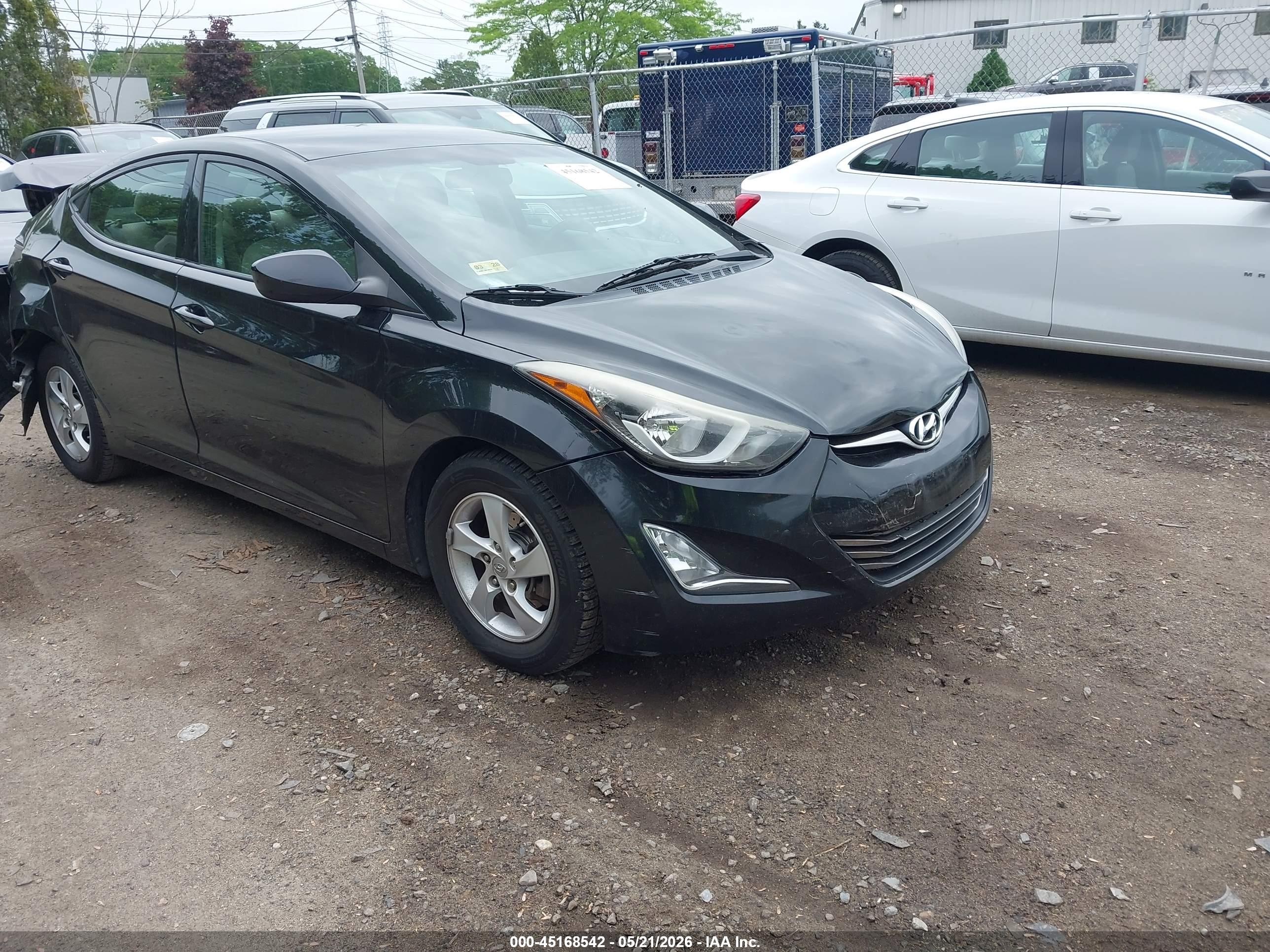 2014 Hyundai Elantra Se Black vin: 5NPDH4AEXEH449479