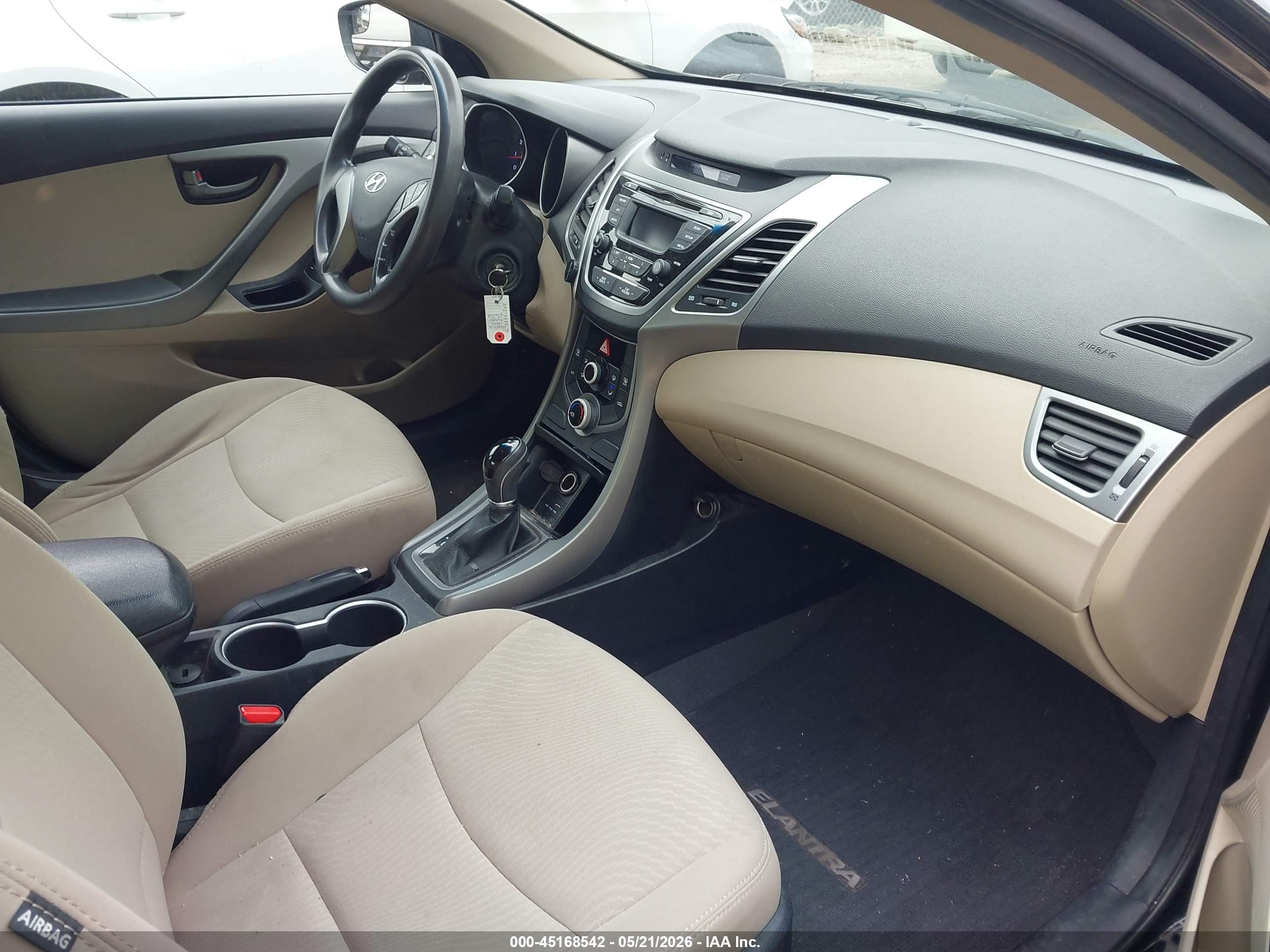 2014 Hyundai Elantra Se Black vin: 5NPDH4AEXEH449479