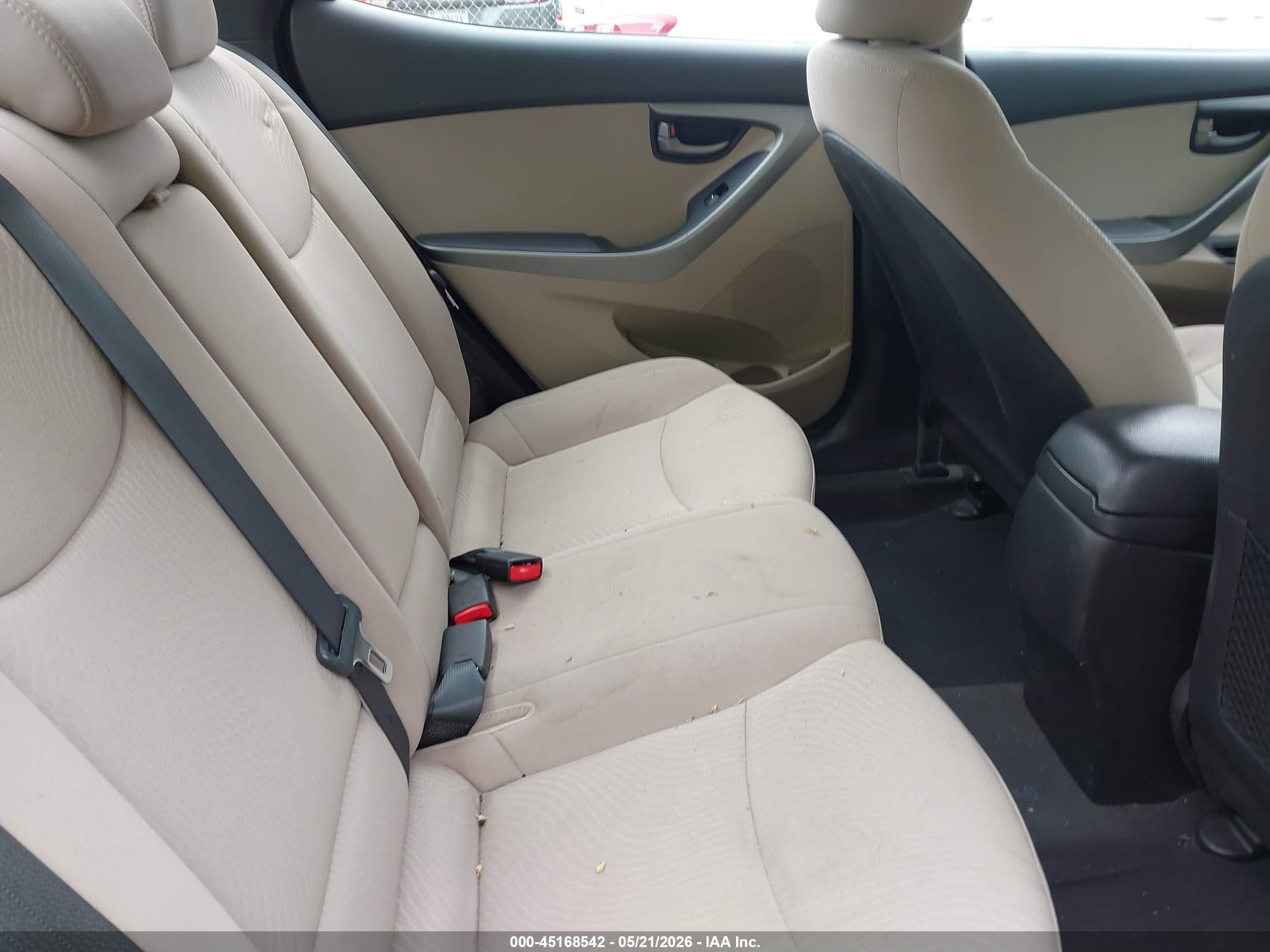 2014 Hyundai Elantra Se Black vin: 5NPDH4AEXEH449479