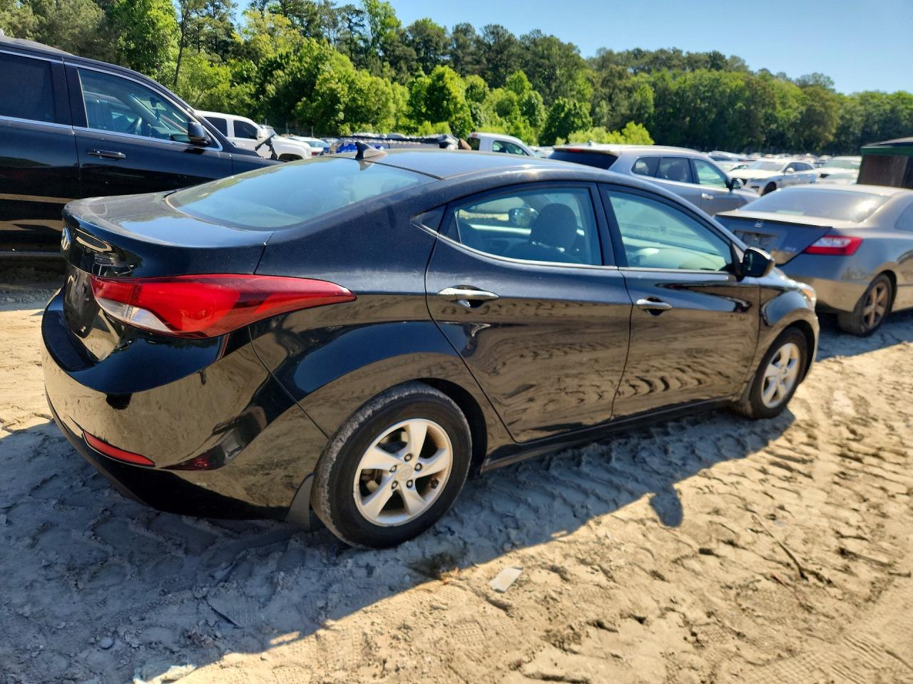 2014 Hyundai Elantra Se Black vin: 5NPDH4AEXEH460045
