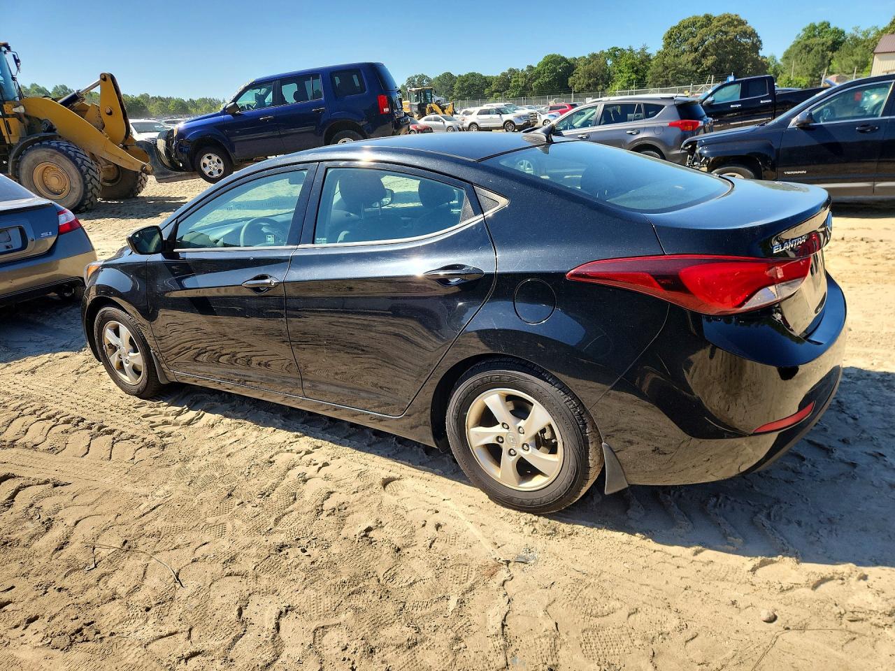 2014 Hyundai Elantra Se Black vin: 5NPDH4AEXEH460045
