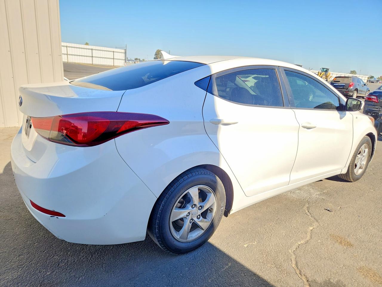 2014 Hyundai Elantra Se White vin: 5NPDH4AEXEH486094