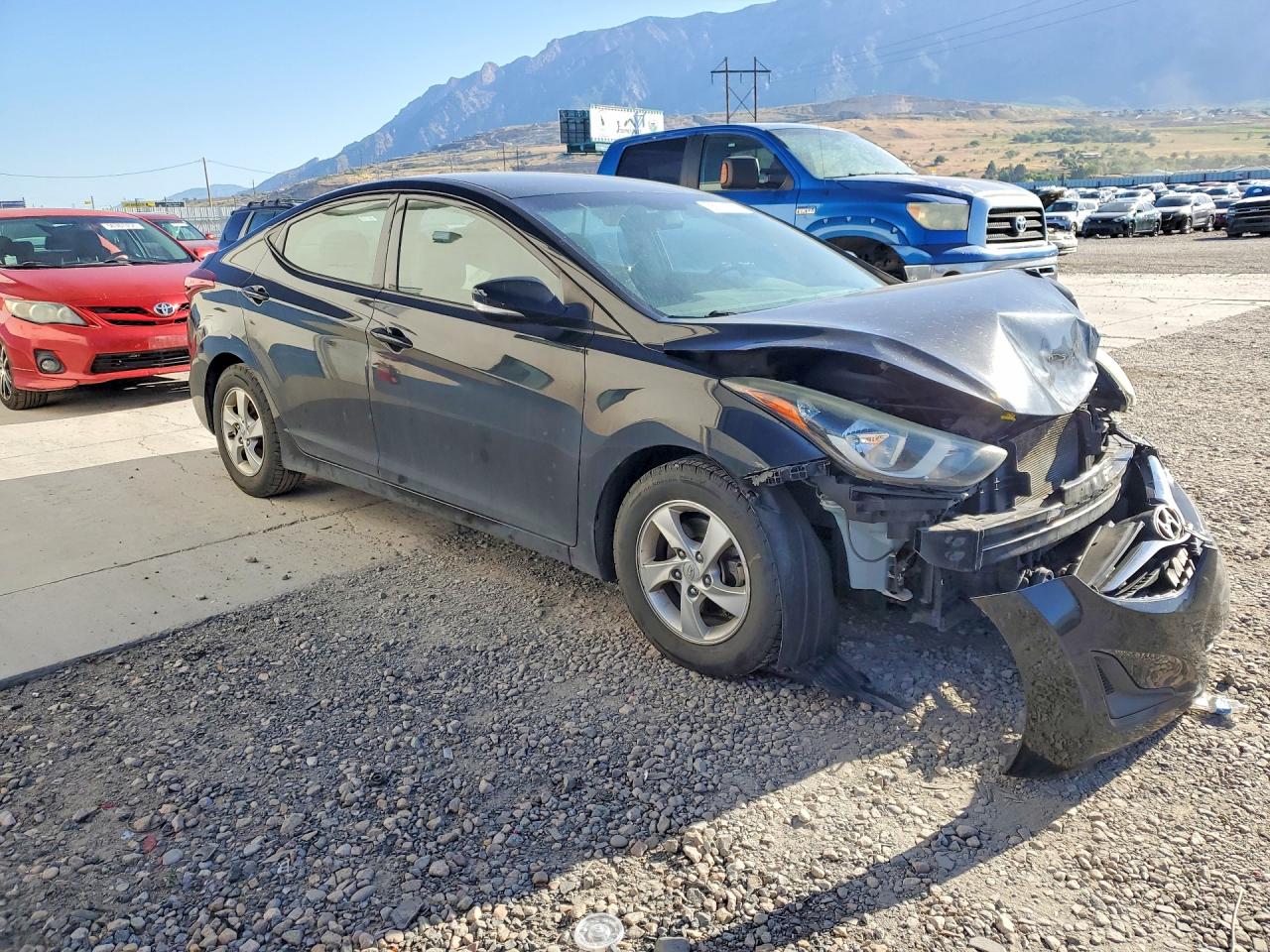 2014 Hyundai Elantra Se Black vin: 5NPDH4AEXEH486810