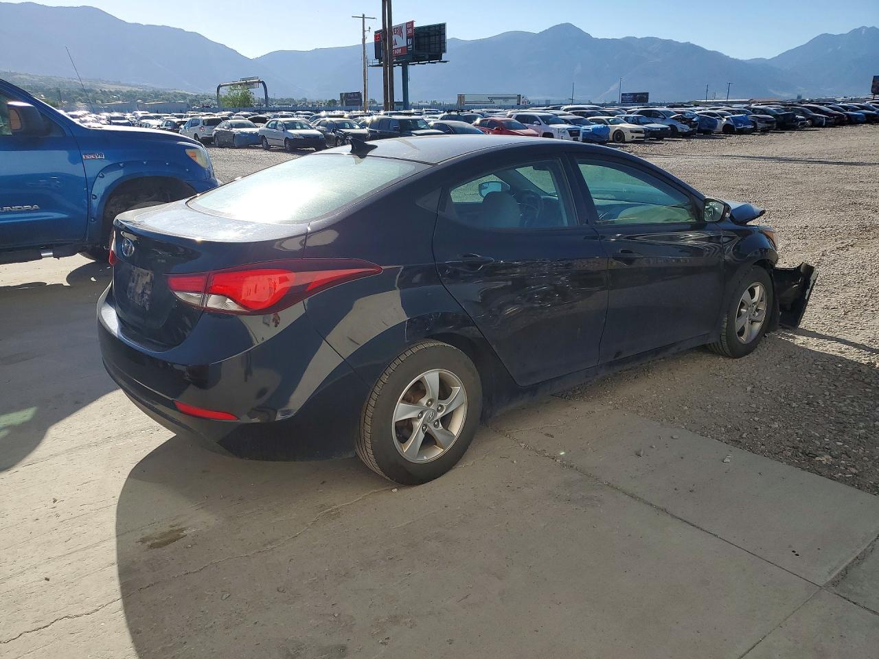 2014 Hyundai Elantra Se Black vin: 5NPDH4AEXEH486810