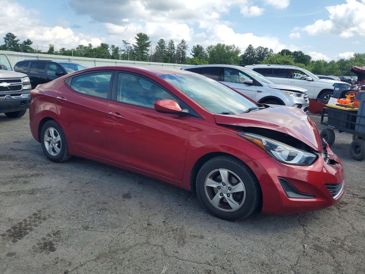 2014 Hyundai Elantra Se Красный vin: 5NPDH4AEXEH489562