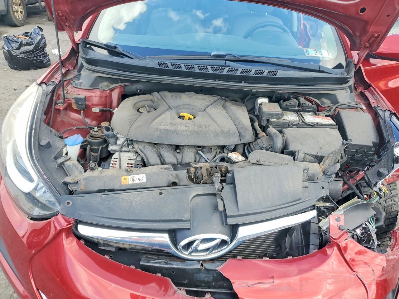2014 Hyundai Elantra Se Красный vin: 5NPDH4AEXEH489562