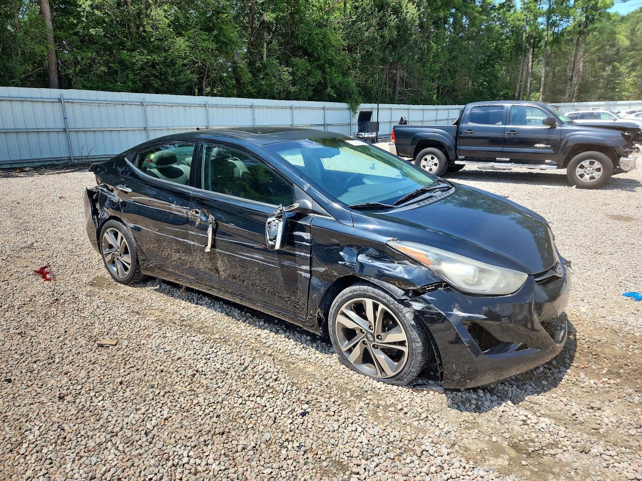 2014 Hyundai Elantra Limited Black vin: 5NPDH4AEXEH496978