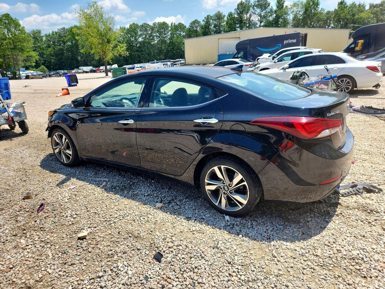 2014 Hyundai Elantra Limited Black vin: 5NPDH4AEXEH496978