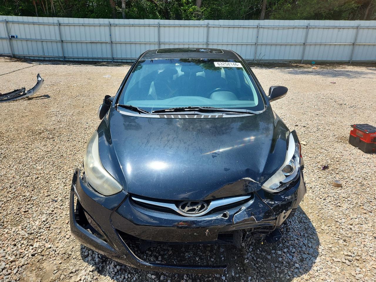 2014 Hyundai Elantra Limited Black vin: 5NPDH4AEXEH496978