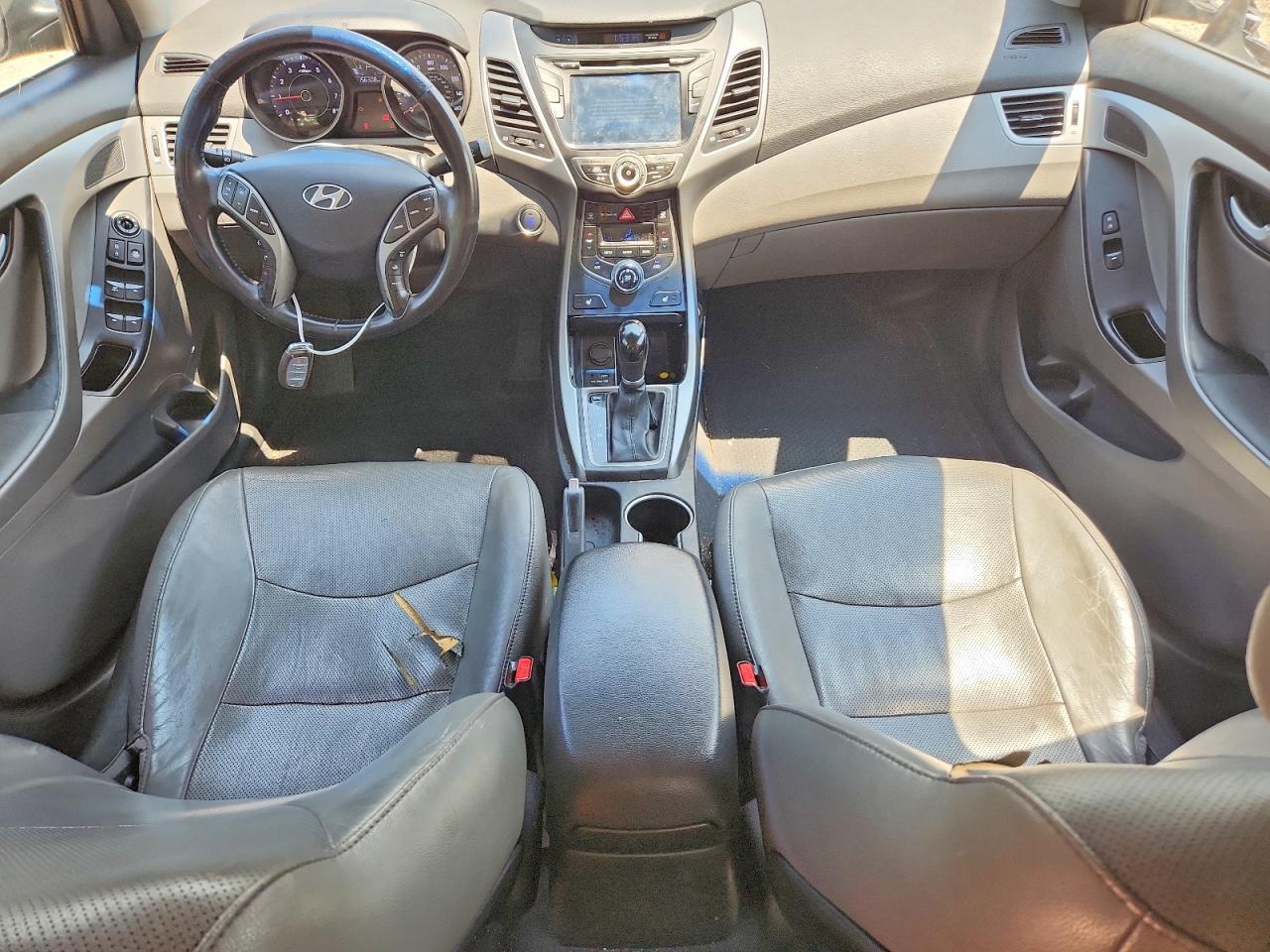 2014 Hyundai Elantra Limited Black vin: 5NPDH4AEXEH496978
