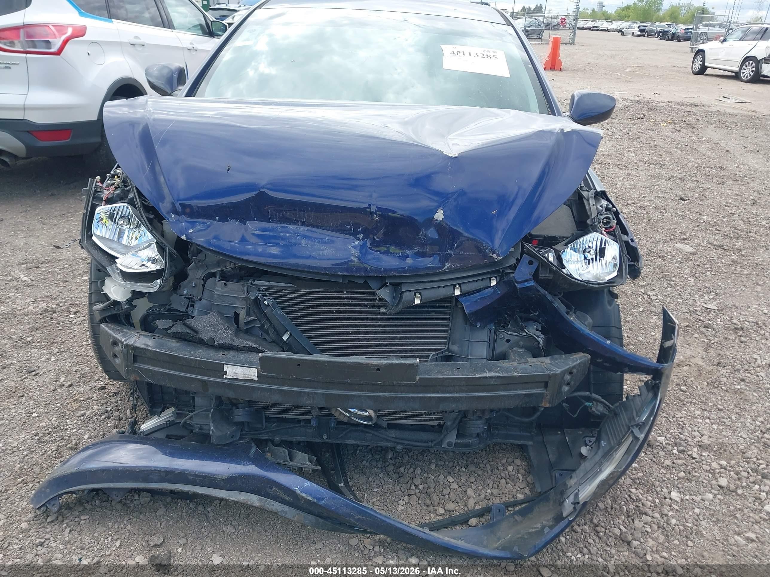 2014 Hyundai Elantra Se Blue vin: 5NPDH4AEXEH497371