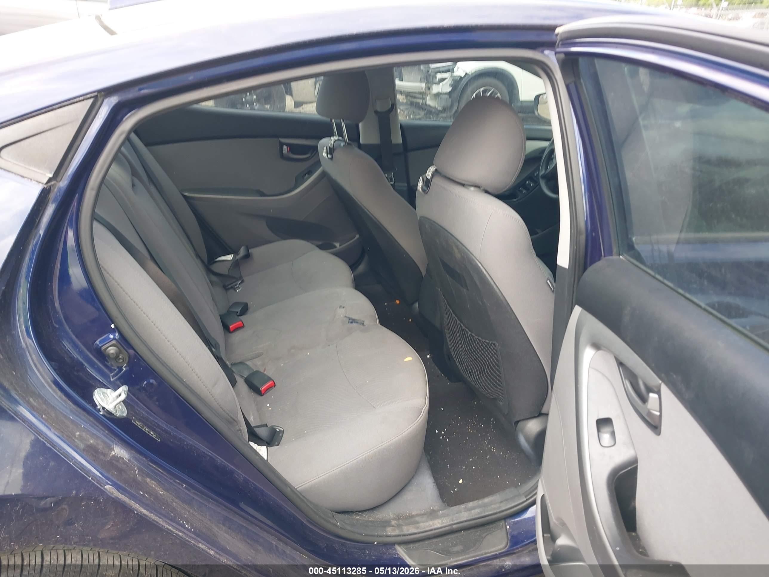 2014 Hyundai Elantra Se Blue vin: 5NPDH4AEXEH497371