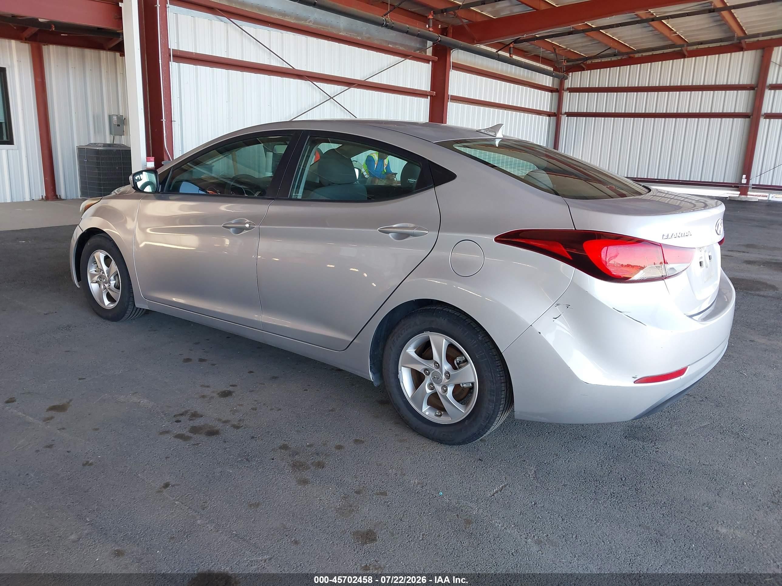 2014 Hyundai Elantra Se Silver vin: 5NPDH4AEXEH502830