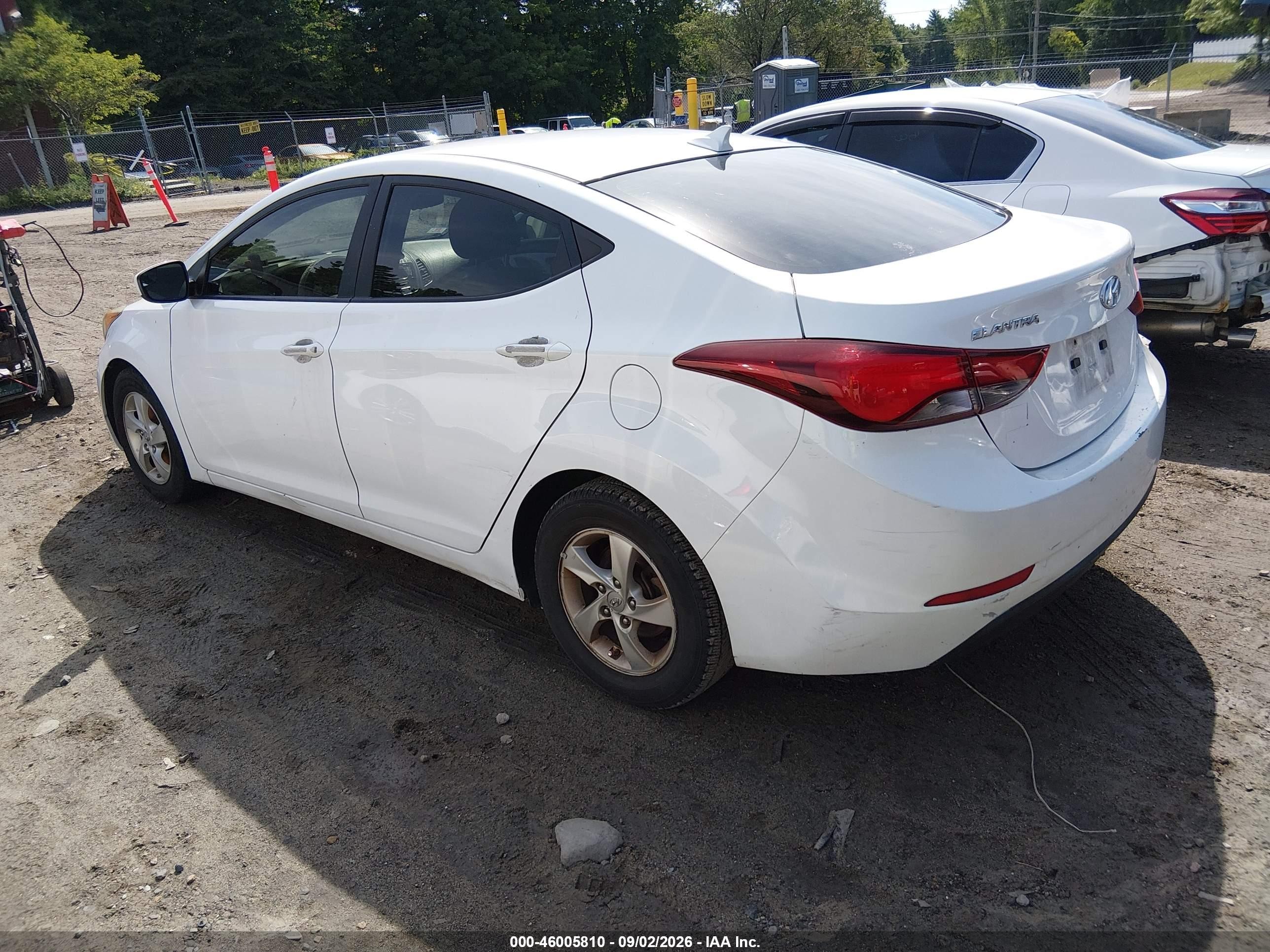 2014 Hyundai Elantra Se Белый vin: 5NPDH4AEXEH506134