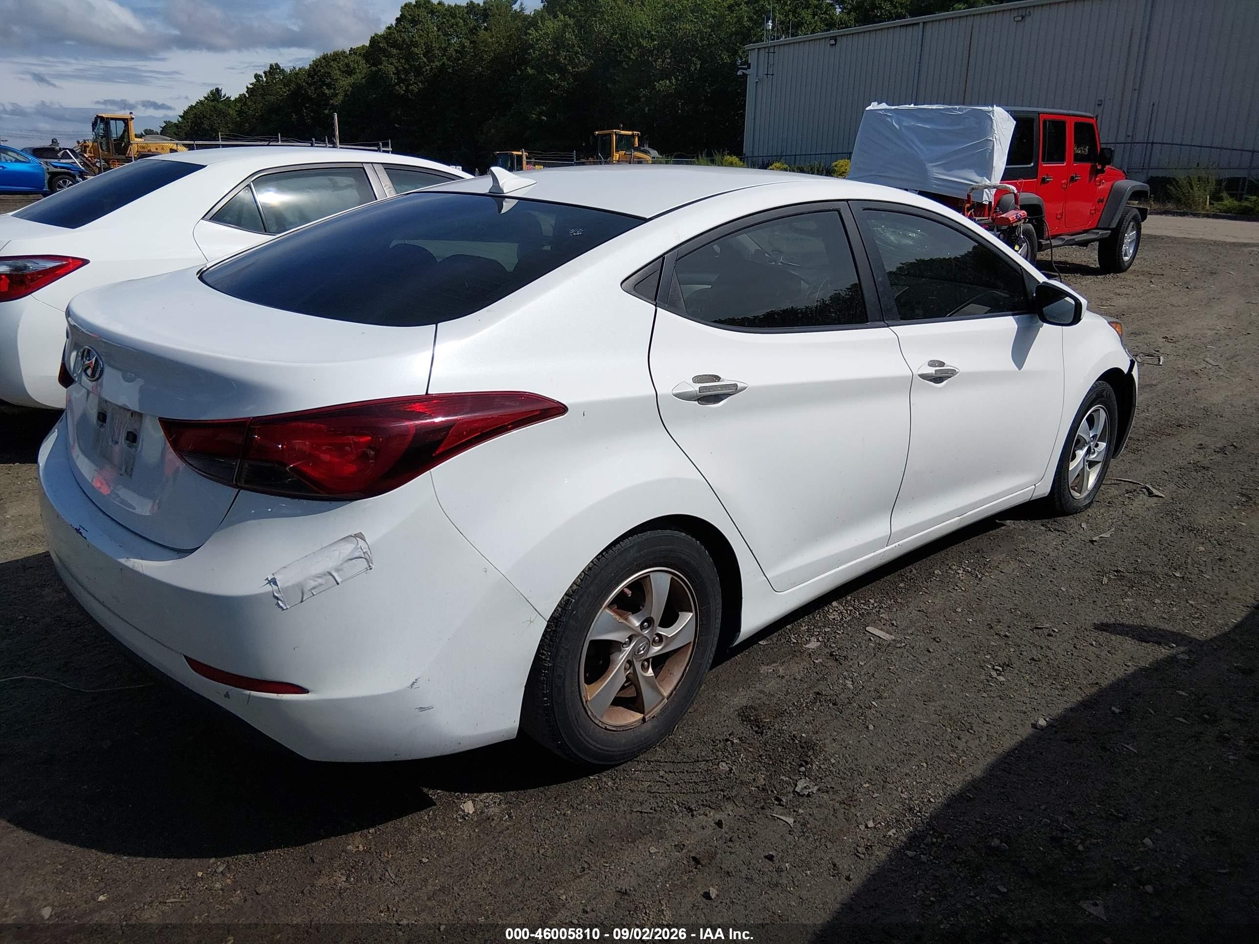 2014 Hyundai Elantra Se Белый vin: 5NPDH4AEXEH506134
