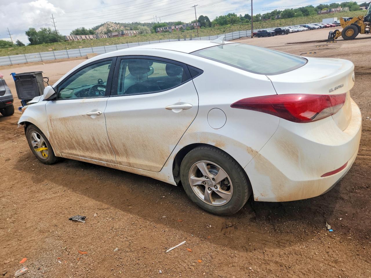 2014 Hyundai Elantra Se White vin: 5NPDH4AEXEH507381