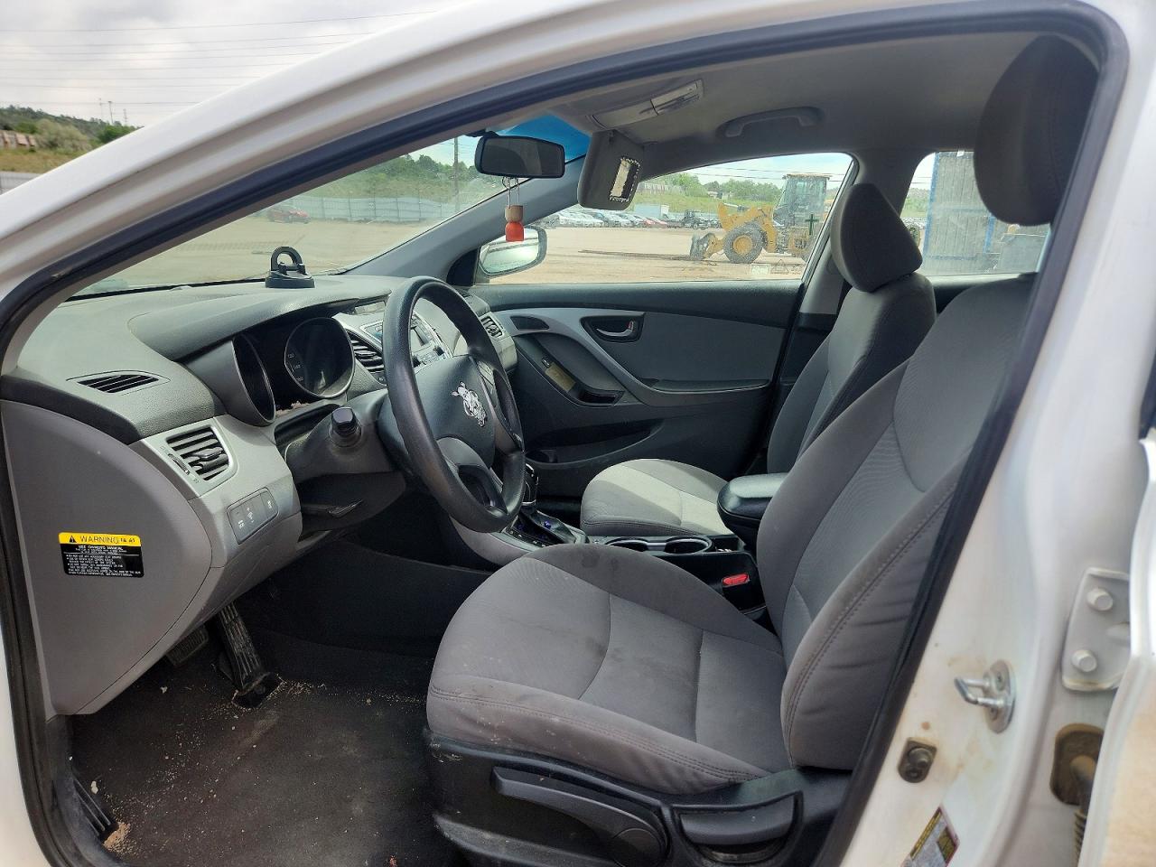 2014 Hyundai Elantra Se White vin: 5NPDH4AEXEH507381