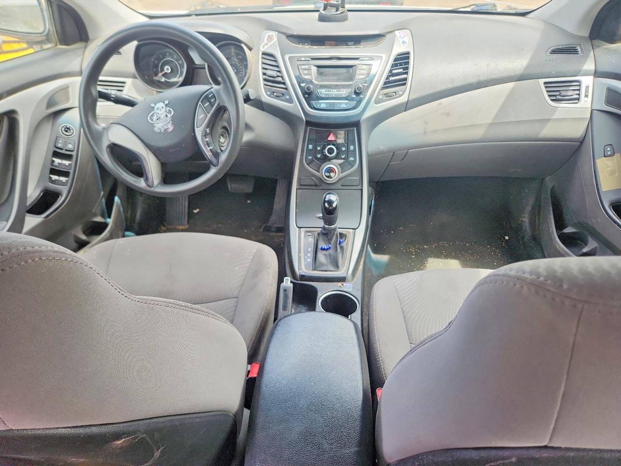 2014 Hyundai Elantra Se White vin: 5NPDH4AEXEH507381