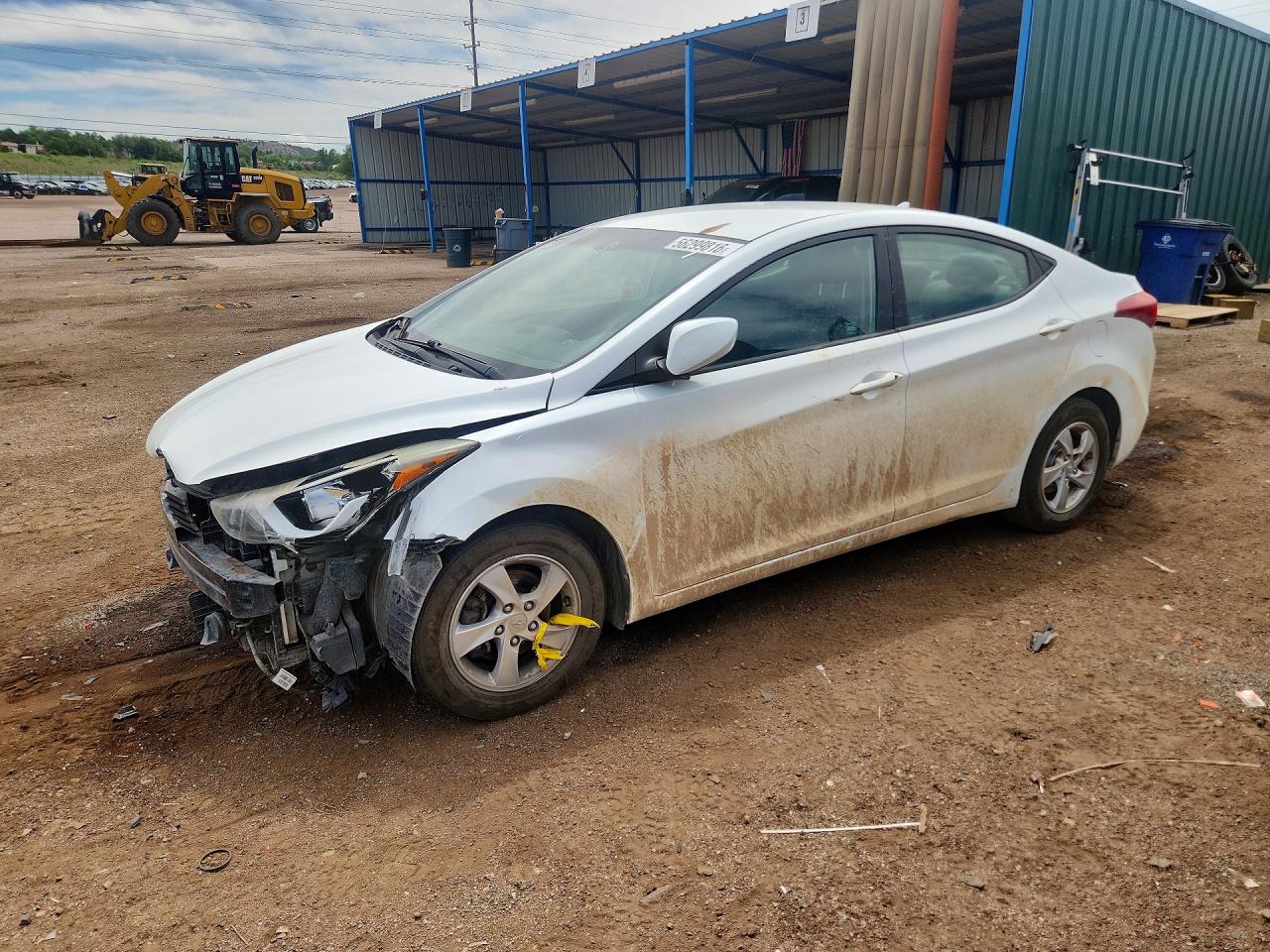 2014 Hyundai Elantra Se White vin: 5NPDH4AEXEH507381