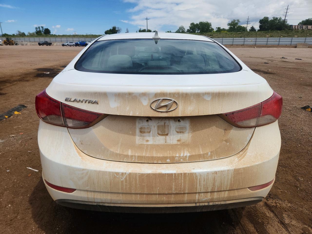 2014 Hyundai Elantra Se White vin: 5NPDH4AEXEH507381