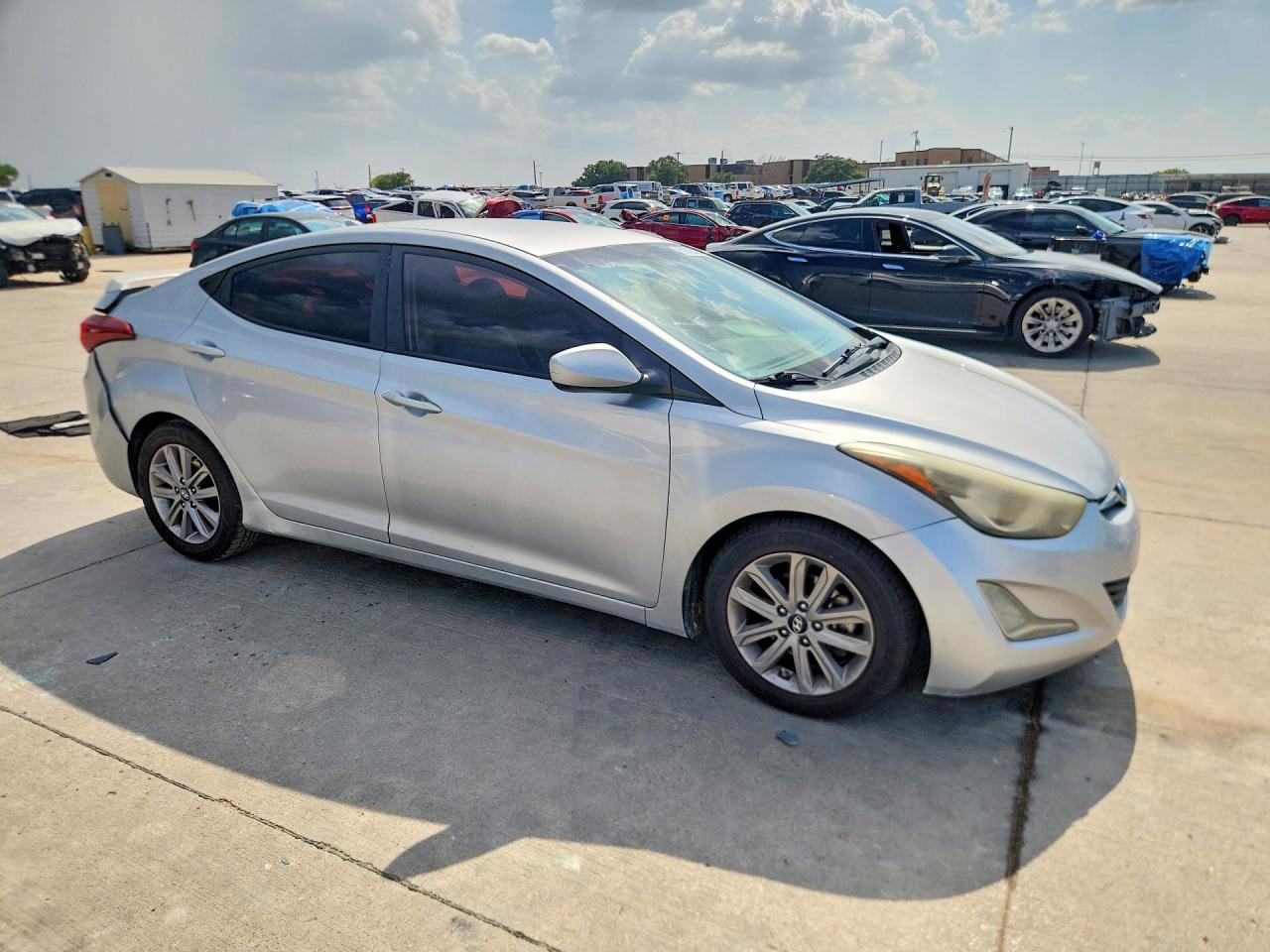 2014 Hyundai Elantra Se Silver vin: 5NPDH4AEXEH508126