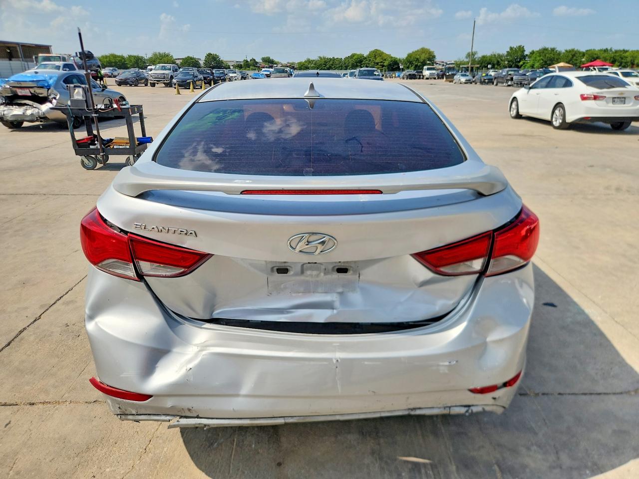 2014 Hyundai Elantra Se Silver vin: 5NPDH4AEXEH508126