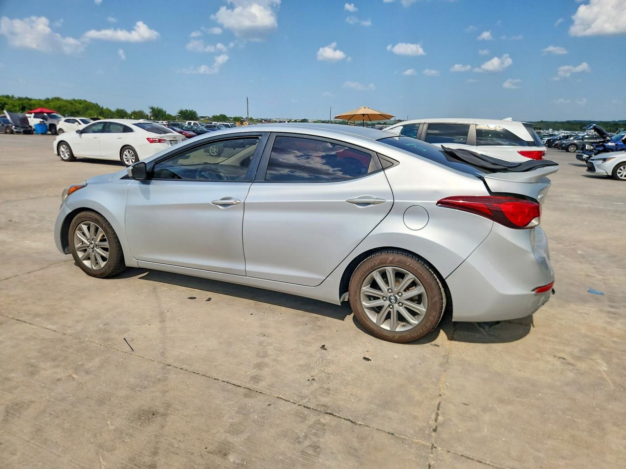 2014 Hyundai Elantra Se Silver vin: 5NPDH4AEXEH508126