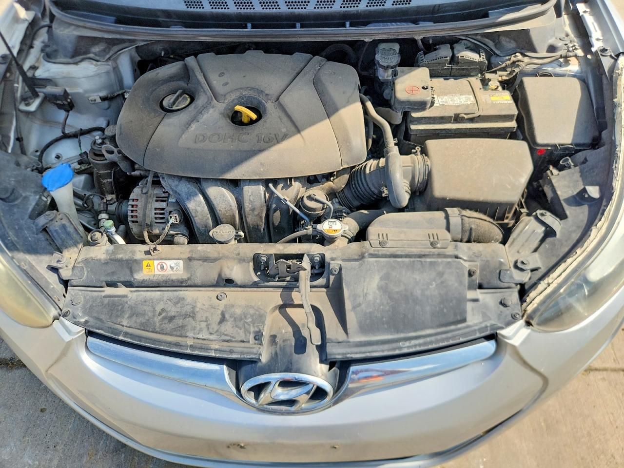 2014 Hyundai Elantra Se Silver vin: 5NPDH4AEXEH508126