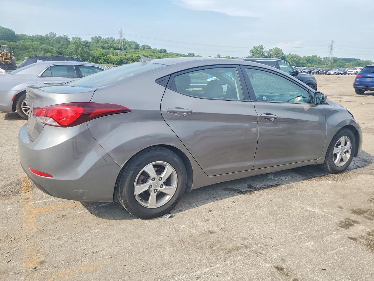2014 Hyundai Elantra Se Gray vin: 5NPDH4AEXEH511284